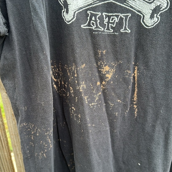 Vintage 2001 AFI Deathless Ones T Shirt Y2K Sz Large Band Tee Rock Skull - Picture 6 of 11